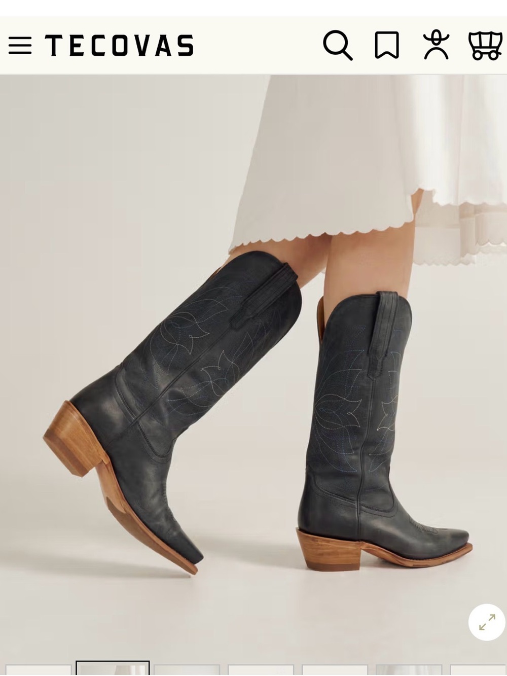 Tecovas Annie monarch navy sold out online